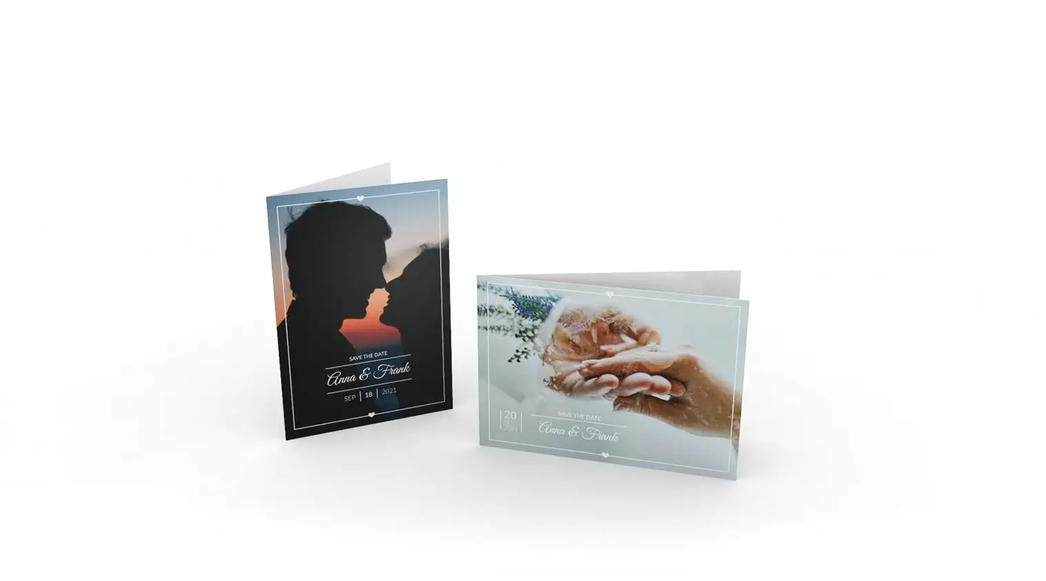 Einladungskarten im DIN-A6-Format Einladungskarten im DIN-A6-Format
