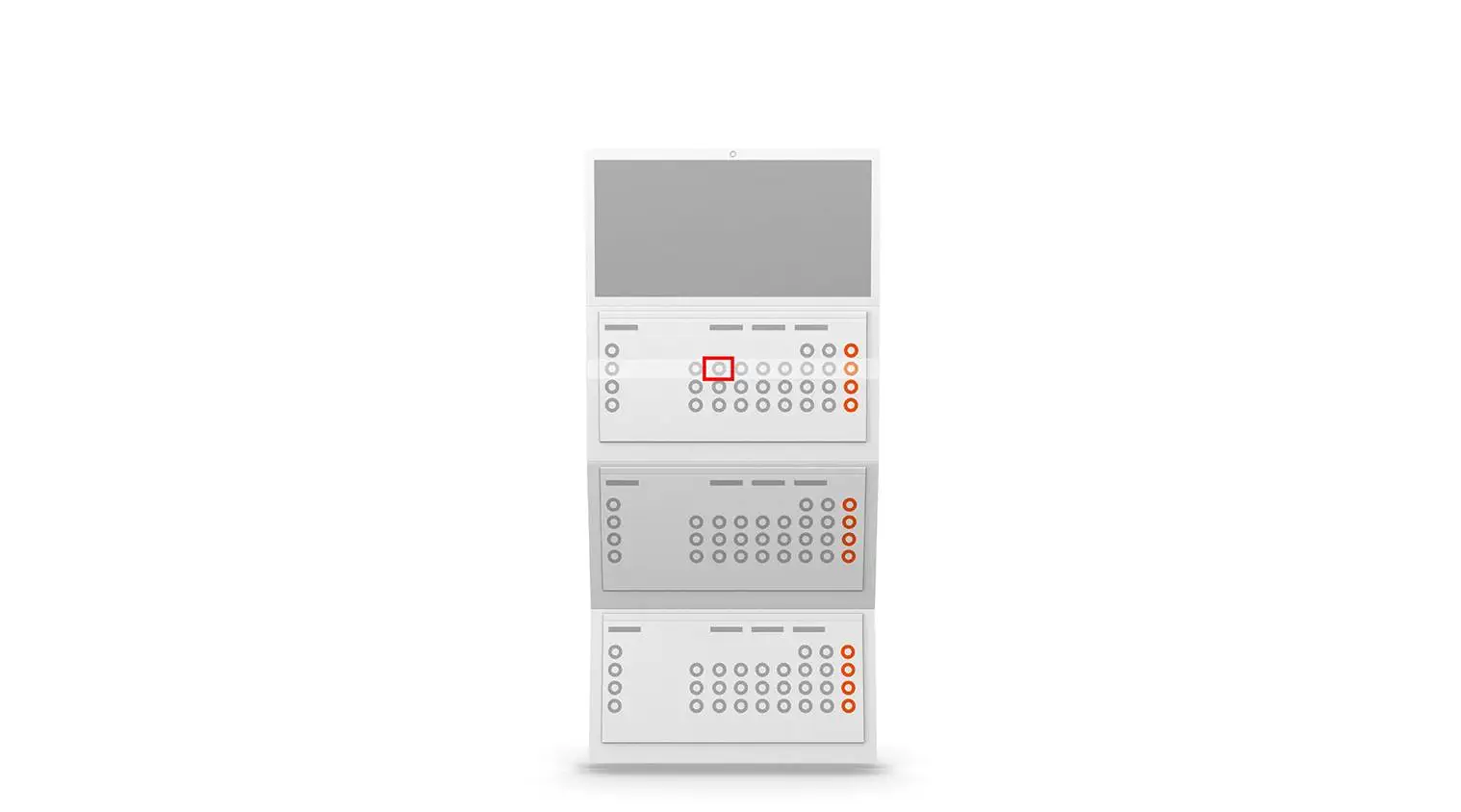 Calendrier mensuel multibloc Calendrier mensuel multibloc