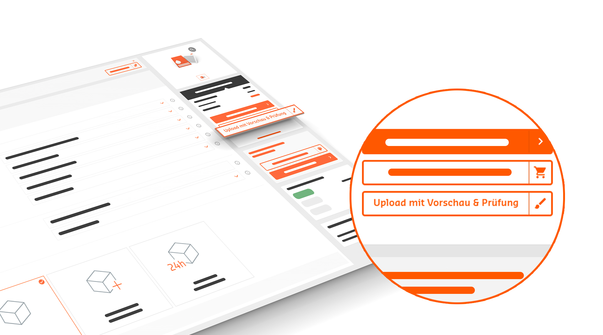 Upload vor der Bestellung Upload vor der Bestellung