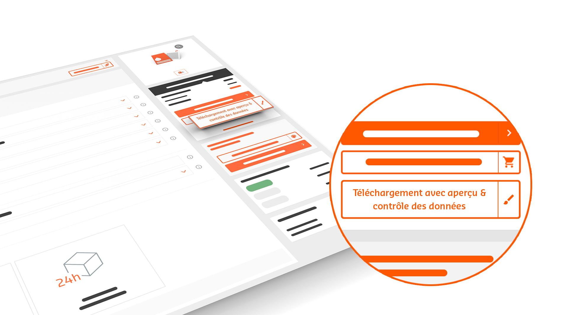 Téléchargement avant la commande Téléchargement avant la commande