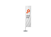 Beachflag mit Ausleger
