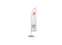 Beachflag gerade Form