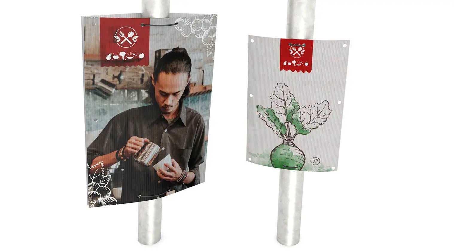 PLV cache-poteaux