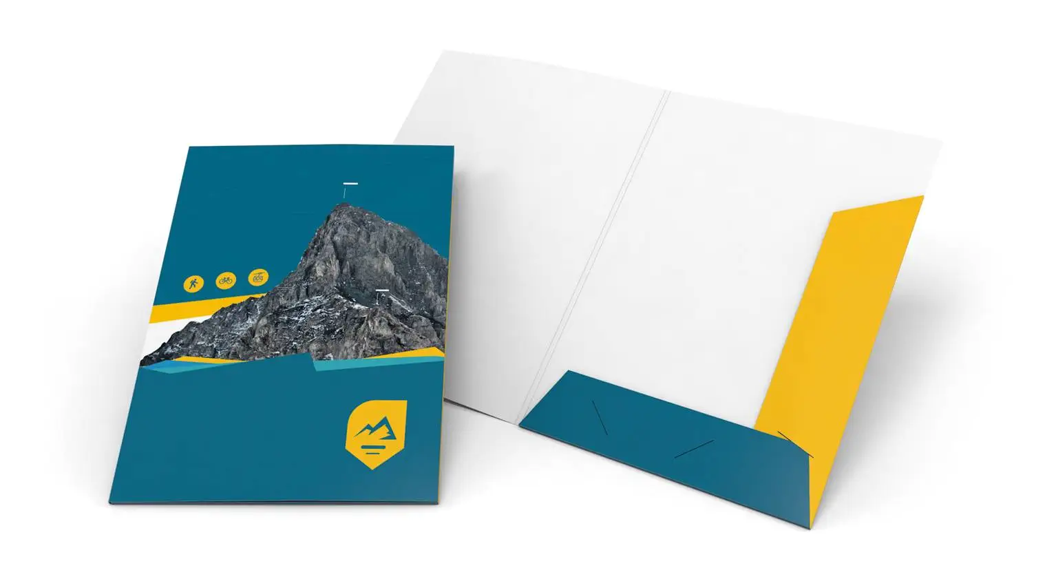 Mappen mit Laschen 2-fach, ohne Fenster Mappen mit Laschen 2-fach, ohne Fenster